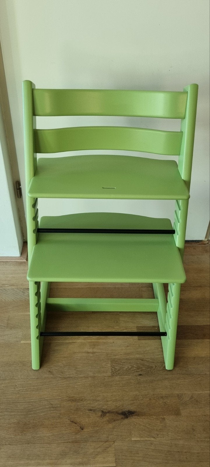 Tripp Trapp nieuw model Lime Green, Ophalen, Zo goed als nieuw, Meegroeistoel