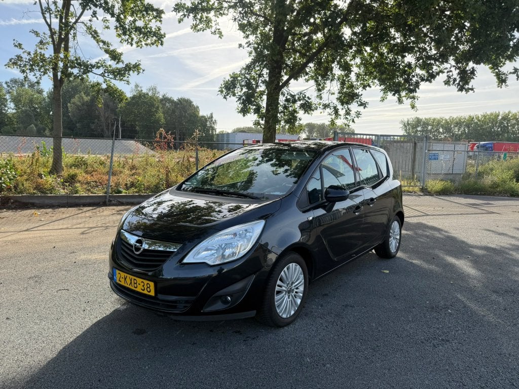 Opel Meriva 1.4 Turbo 88KW LPG 2013 Zwart, Auto's, 680 kg, 4 cilinders, Leder en Stof, Zwart