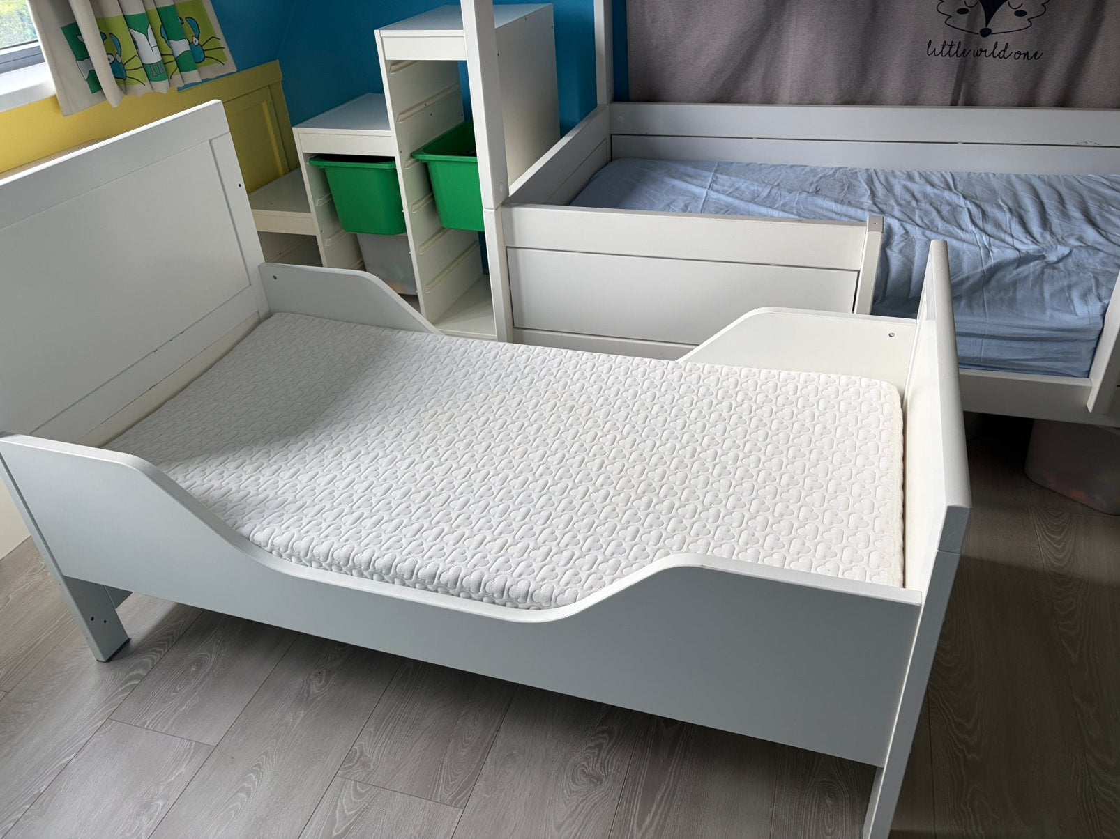 Bopita peuterbed Meegroeibed met matras van Aerosleep, Ophalen, Gebruikt, 70 tot 85 cm, Matras
