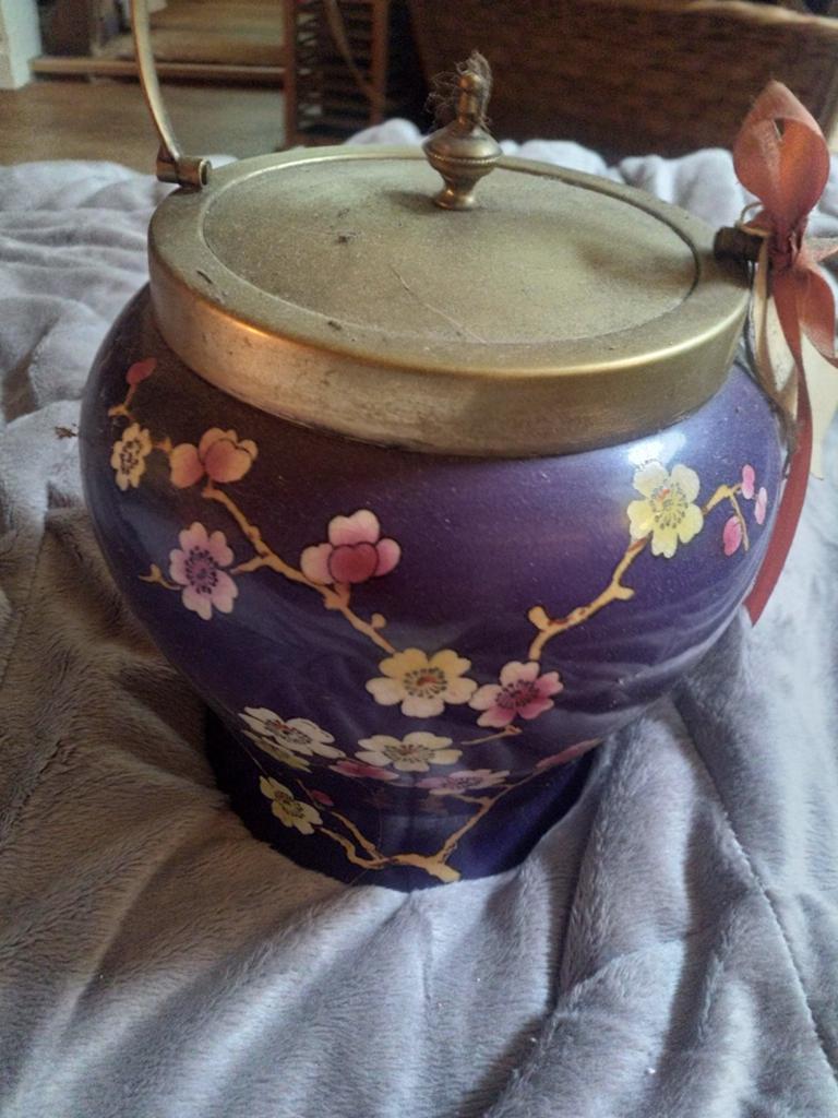 Antieke Engelse Biscuit Barrel - Rialto Ware, Antiek en Kunst, Antiek | Keramiek en Aardewerk, Ophalen of Verzenden