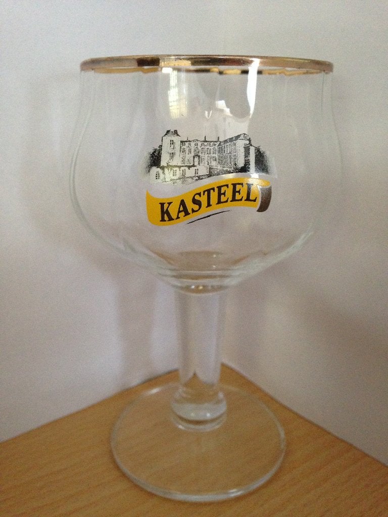 3x Kasteel proefglas 15cl bierglas, Ophalen of Verzenden, Zo goed als nieuw, Glas of Glazen, Overige merken