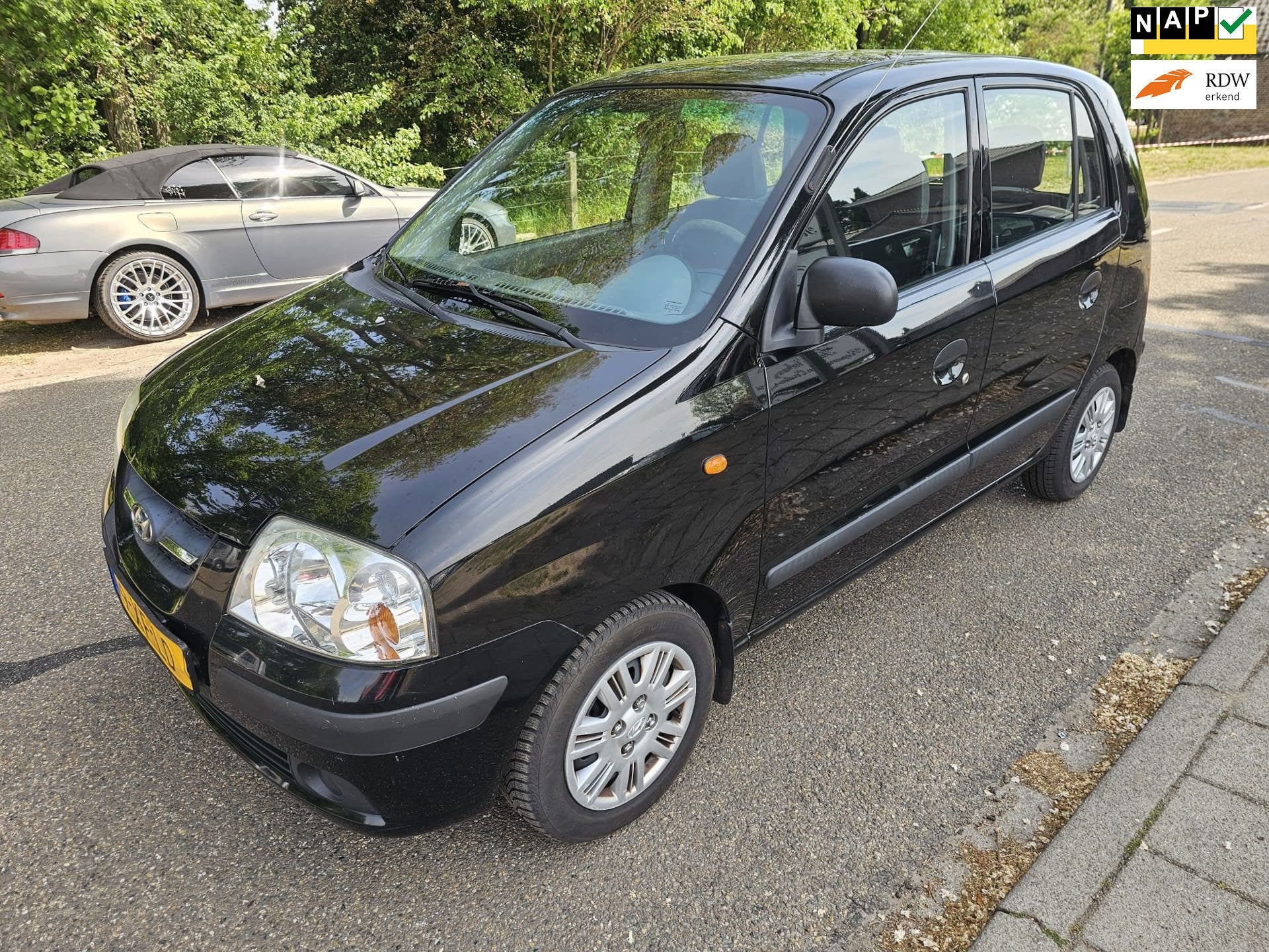 Hyundai Atos 1.1i Active Young, Voorwielaandrijving, 31 €/maand, 4 cilinders, Zwart