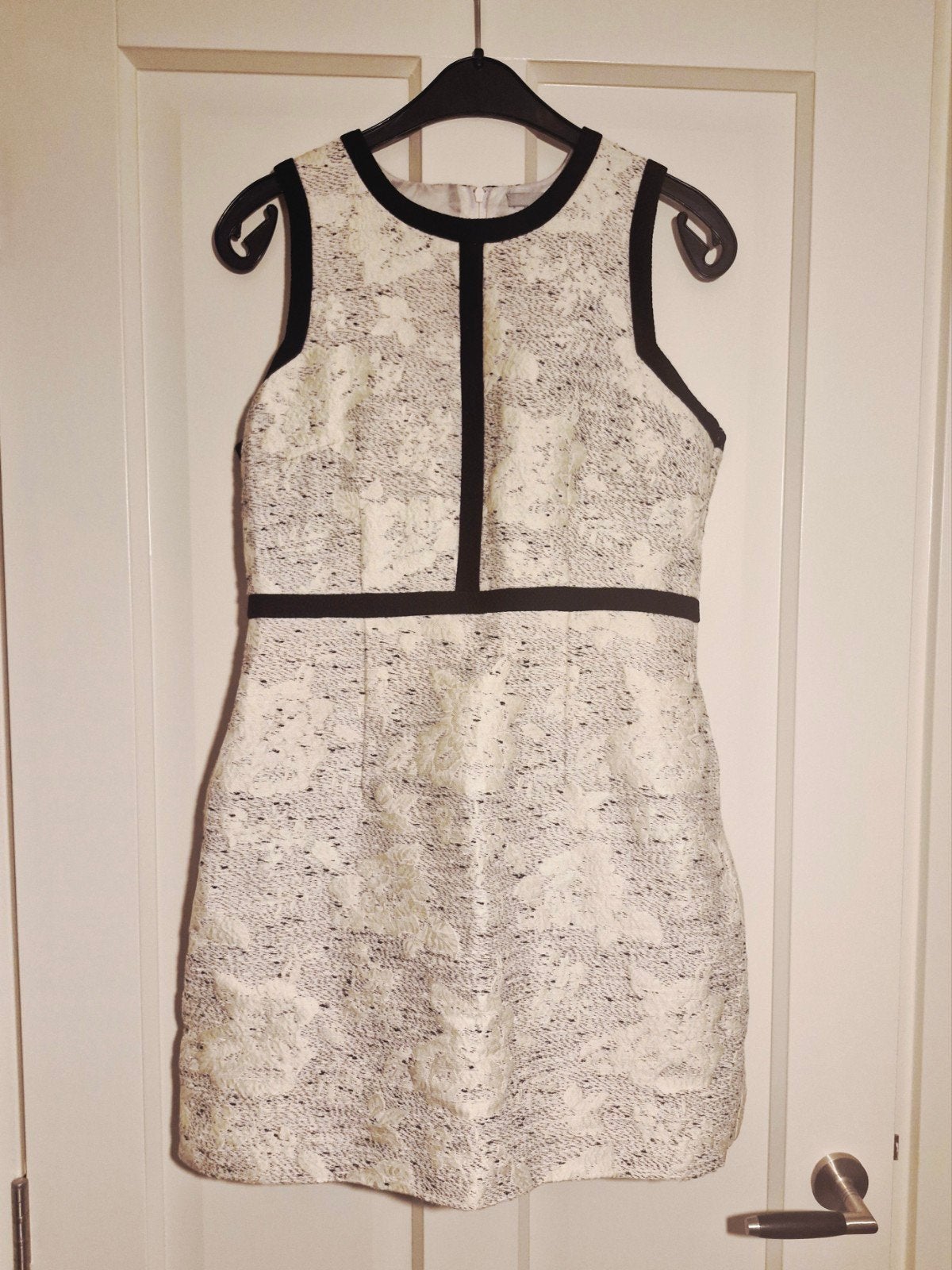 H&M feest Jurk cocktail dress Maat 40 Zwart Wit Kant, Maat 38/40 (M), H&M, Zwart, Ophalen of Verzenden