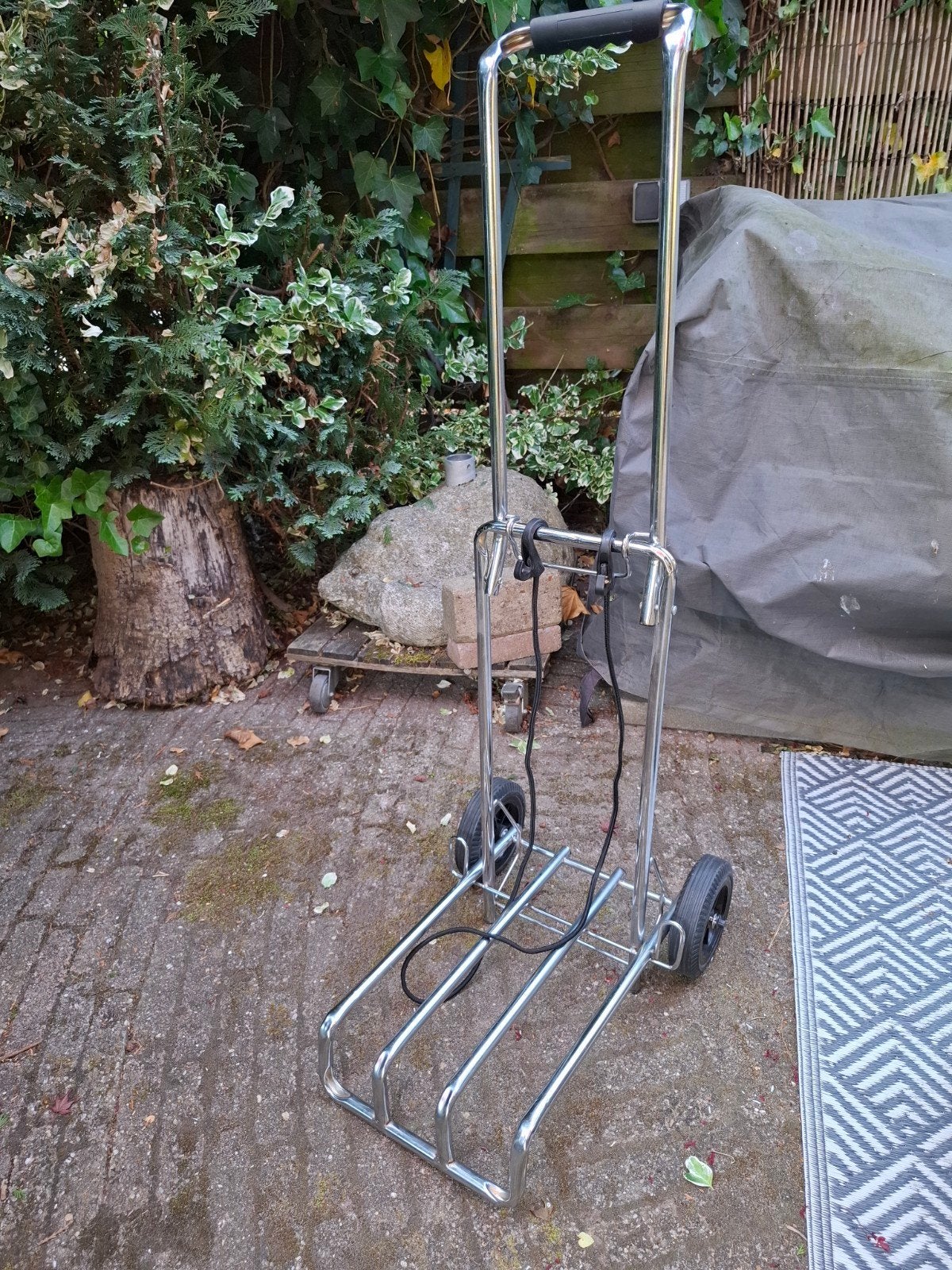 Compacte en Stevige Camping Trolley voor WC Bak, Ophalen