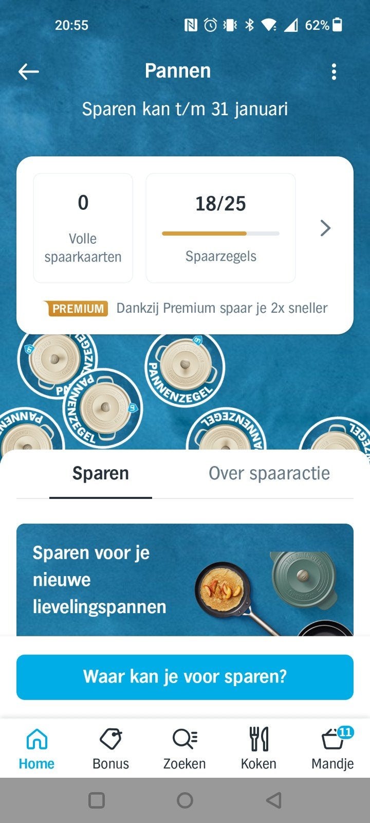 18 pannenzegels AH, Verzamelen, Albert Heijn, Ophalen