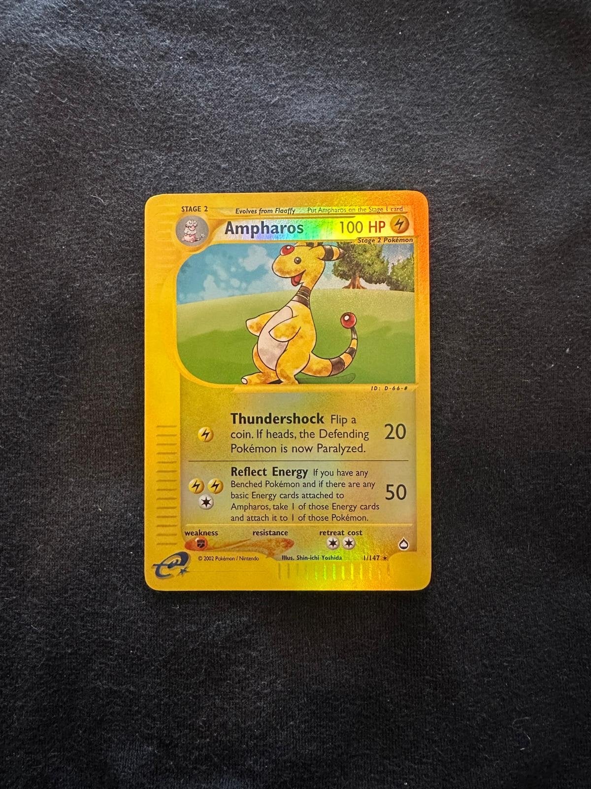 Ampharos 1/147 Aquapolie - REVERSE - Uitstekende staat, Hobby en Vrije tijd, Verzamelkaartspellen | Pokémon, Ophalen of Verzenden