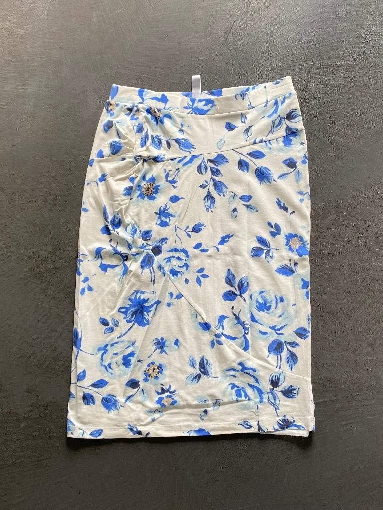 i190/2 Nieuw: Maat S=36: rok Susskind rok rokje wit/blauw, Kleding | Dames, Blauw, Nieuw, Ophalen of Verzenden, Knielengte