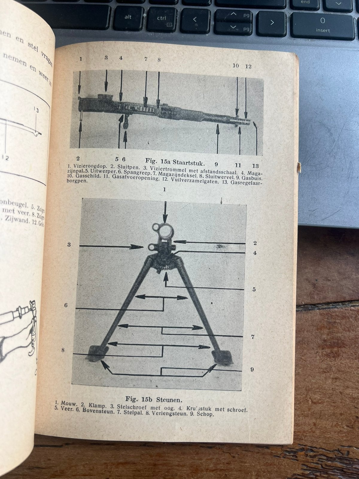 KL KNIL Voorschrift Bren Gun 1947 mitrailleur techniek, Verzenden, Nederland, Embleem of Badge