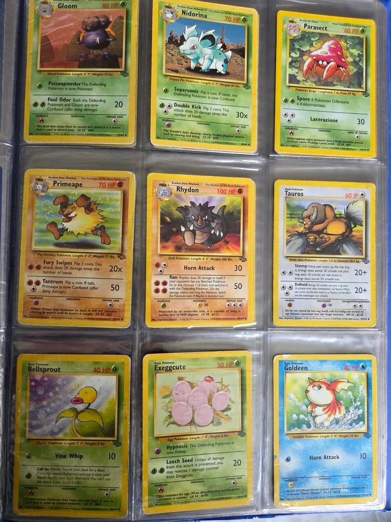 Pokémon Kaarten Collectie - Jungle, Ophalen of Verzenden, Gebruikt, Meerdere kaarten
