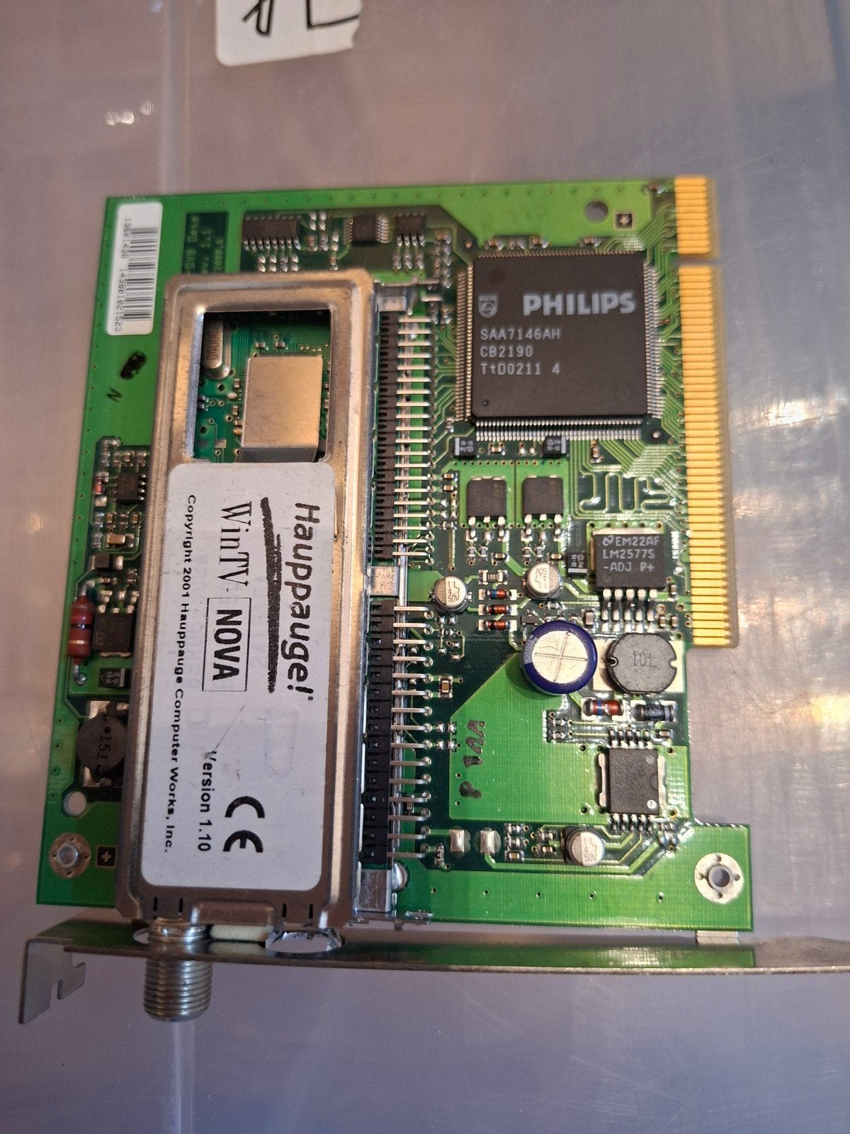 Hauppauge WinTV-NOVA PCI TV-kaart (2001), Computers en Software, Gebruikt, Overige soorten, Ophalen of Verzenden, Overige chipsets