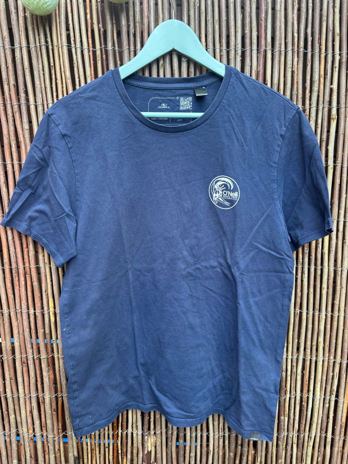 O'Neill T-shirt - Donkerblauw met logo - Maat M, Ophalen of Verzenden, Gedragen, Maat 48/50 (M), Blauw