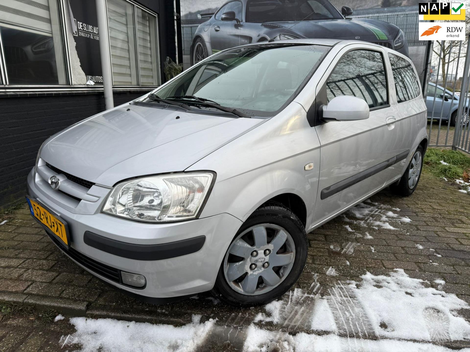 Hyundai Getz 1.3i Dynamic AIRCO AUTOMAAT LEES!, Auto's, 4 cilinders, 1006 kg, Grijs, Getz