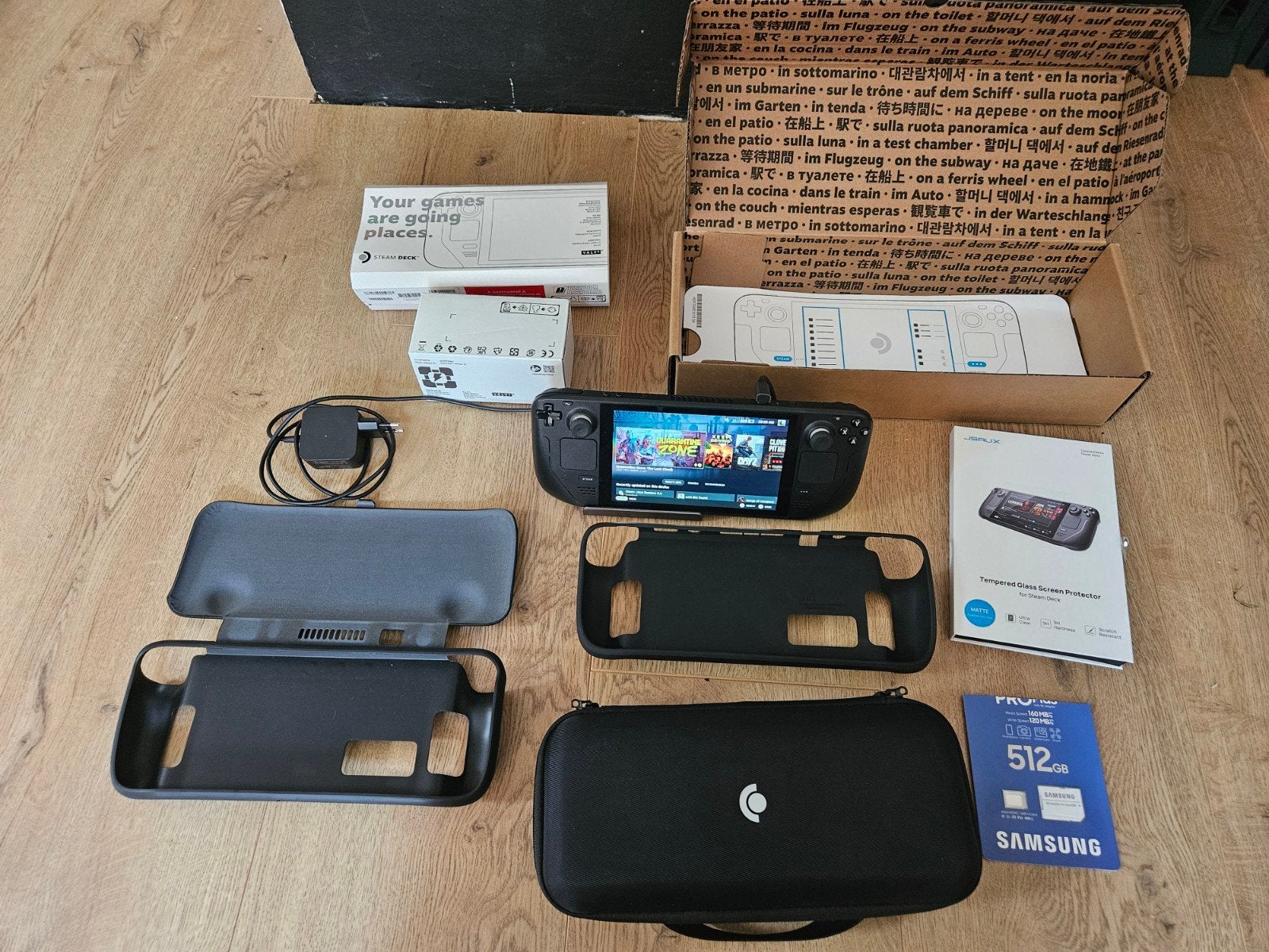 Steam Deck 1TB LCD met accessoires en 512GB SD-kaart, Spelcomputers en Games, Spelcomputers | Overige, Ophalen of Verzenden