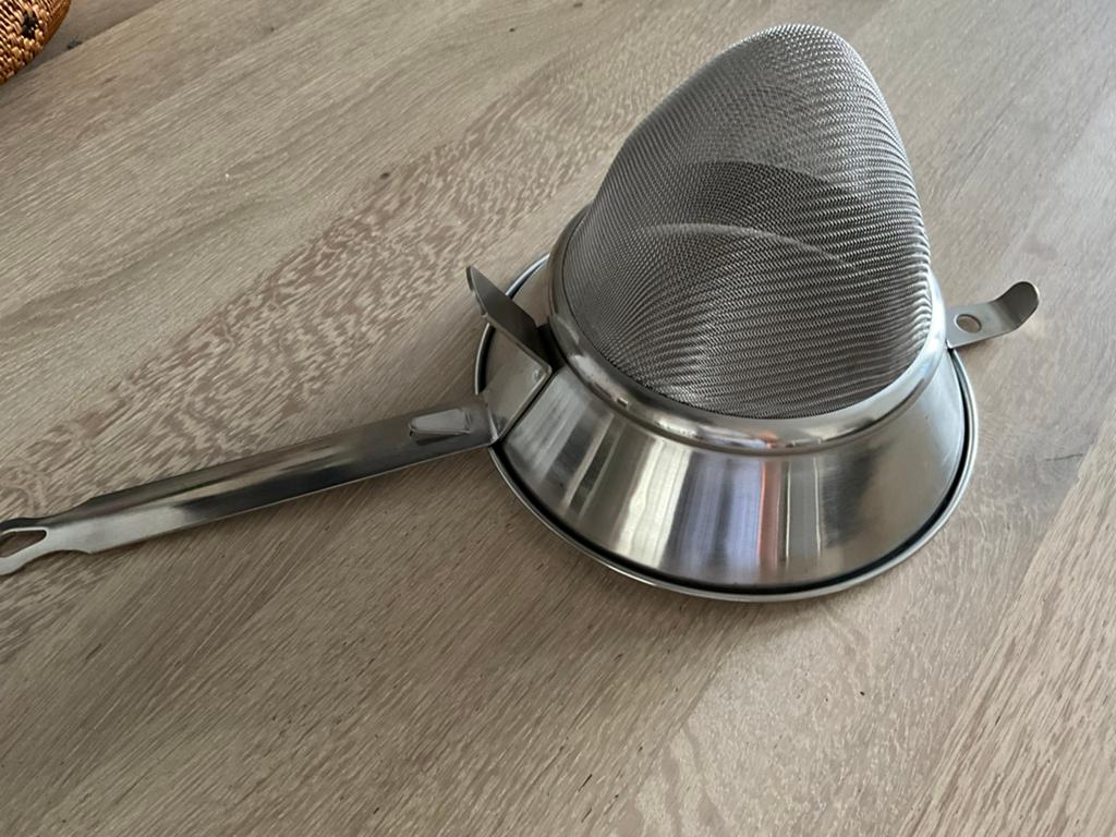 Paderno zeef groot formaat, Ophalen of Verzenden, Zo goed als nieuw, Rvs