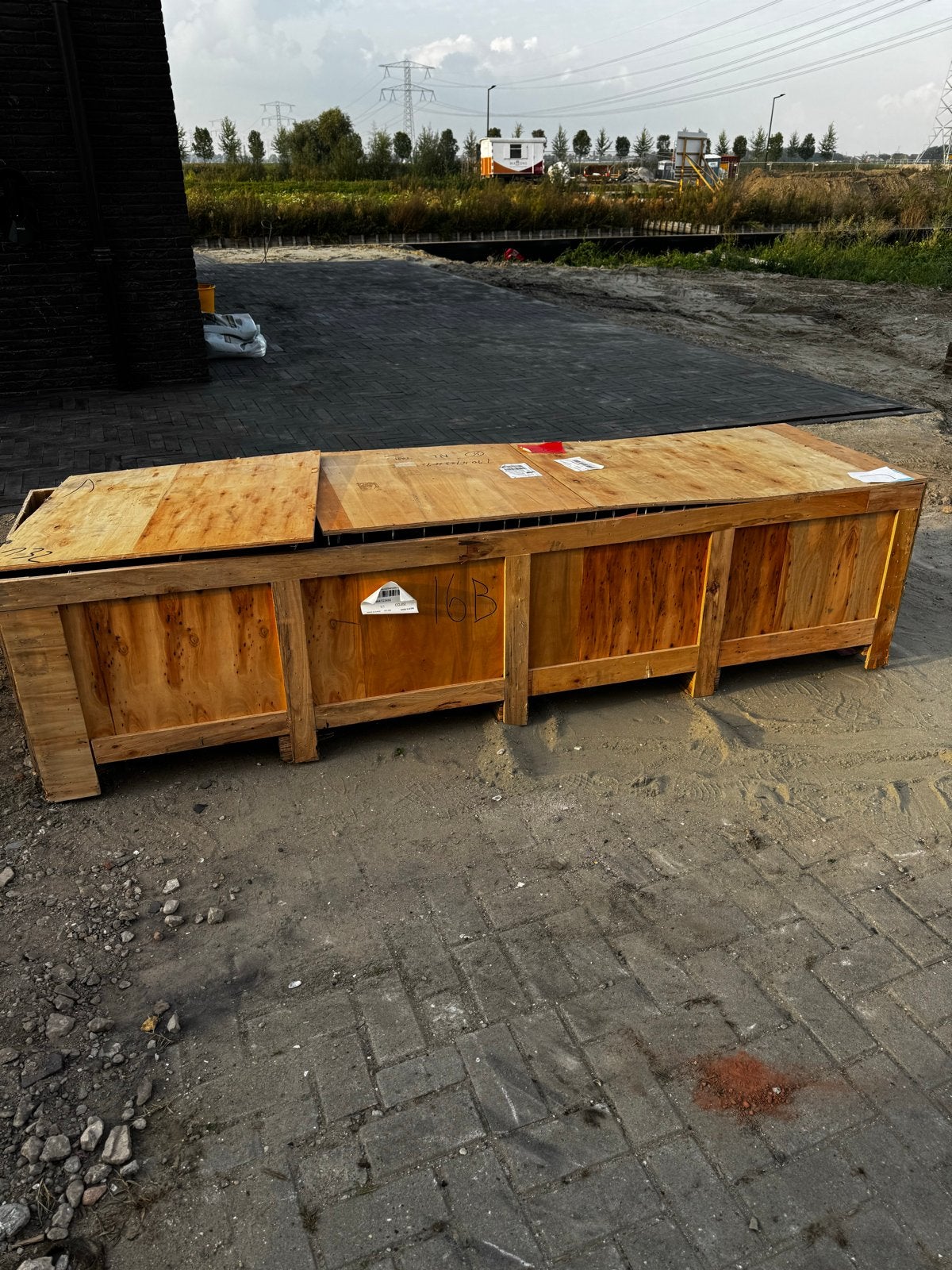Grote houten kist / transportkist, Ophalen, Gebruikt, 100 cm of meer, 60 cm of meer