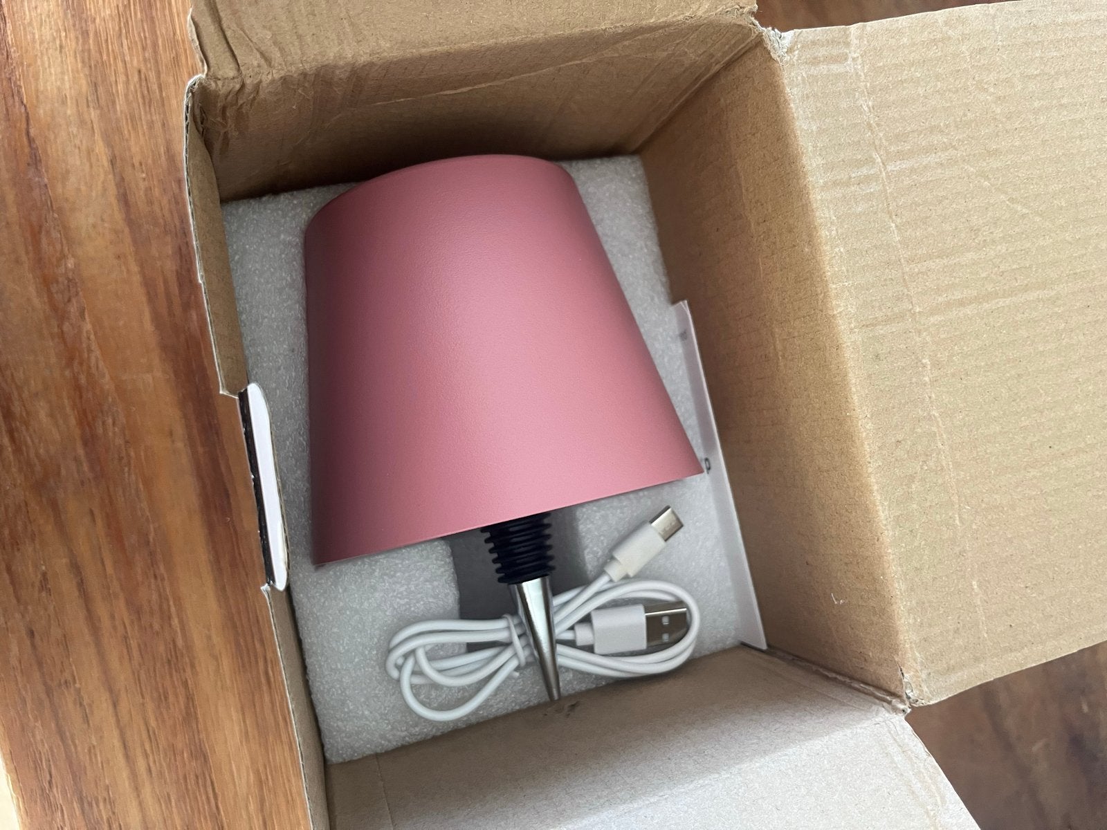 LED Wijnfleslamp - Roze, Oplaadbaar & Draagbaar, Overige merken, Kunststof, Roze, Nieuw