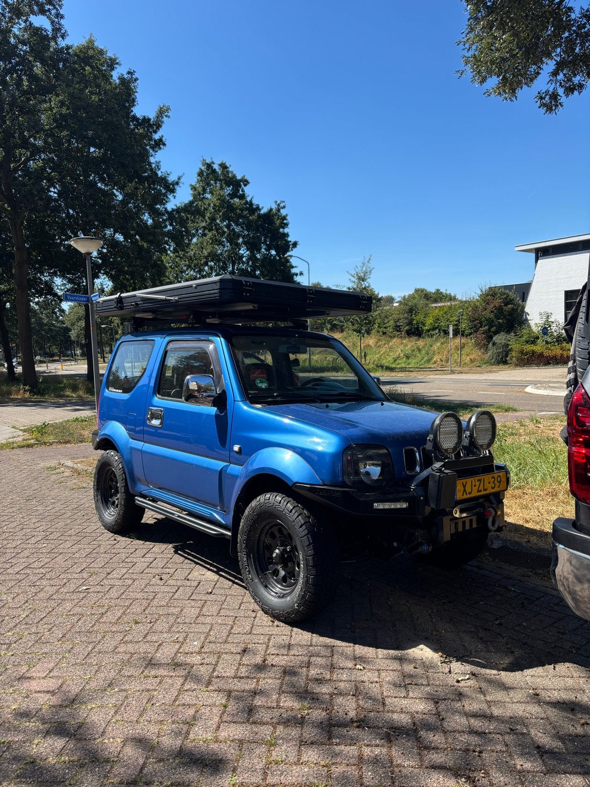 Suzuki Jimny 1.3 JX 4WD 1999 Blauw Nette Staat, Euro 2, Stof, 40 €/maand, 4 cilinders