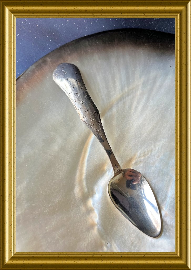 Mooi oud zilveren lepeltje, Antiek en Kunst, Antiek | Goud en Zilver, Ophalen of Verzenden, Zilver