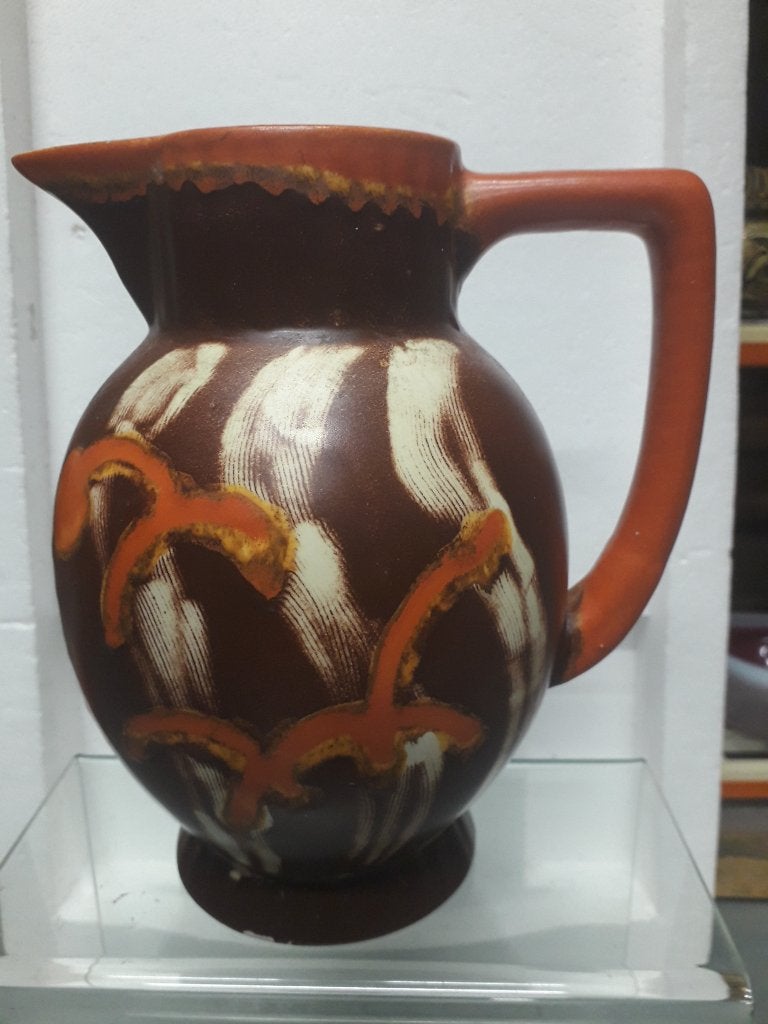 ANTIEKE ART DECO WATERKAN in PERFECTE STAAT hoog 19,5 cm, Ophalen of Verzenden