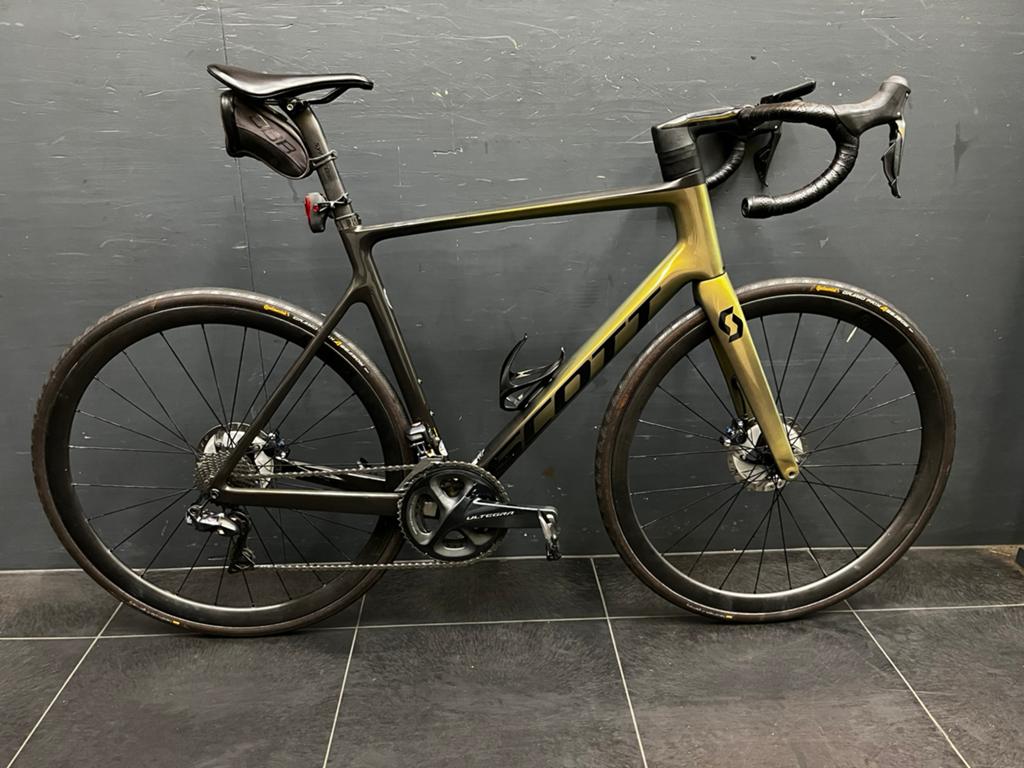 Scott addict rc10 racefiets di2 58 cm, Fietsen en Brommers, Fietsen | Racefietsen, 28 inch, Carbon, Zo goed als nieuw, 57 tot 61 cm