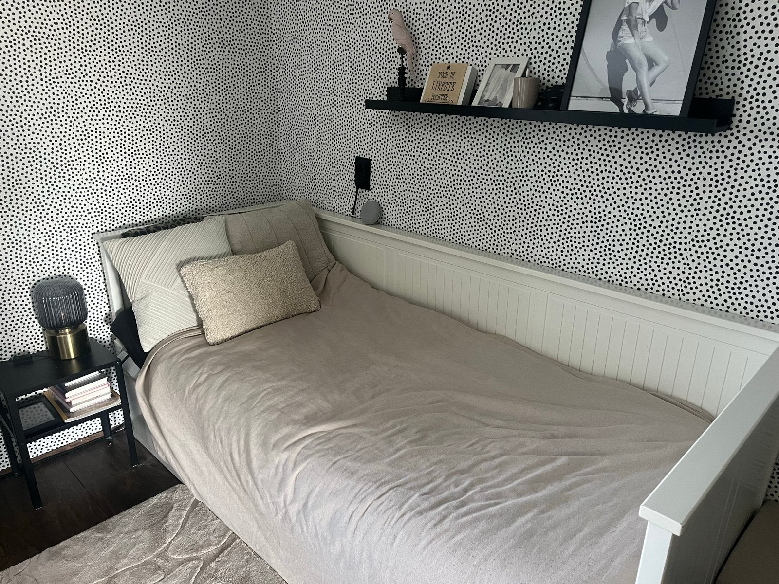 IKEA Hemnes Bedbank Wit 80x200 cm met 3 Lades - Zo goed als, Ophalen, Eenpersoons, Wit, Zo goed als nieuw