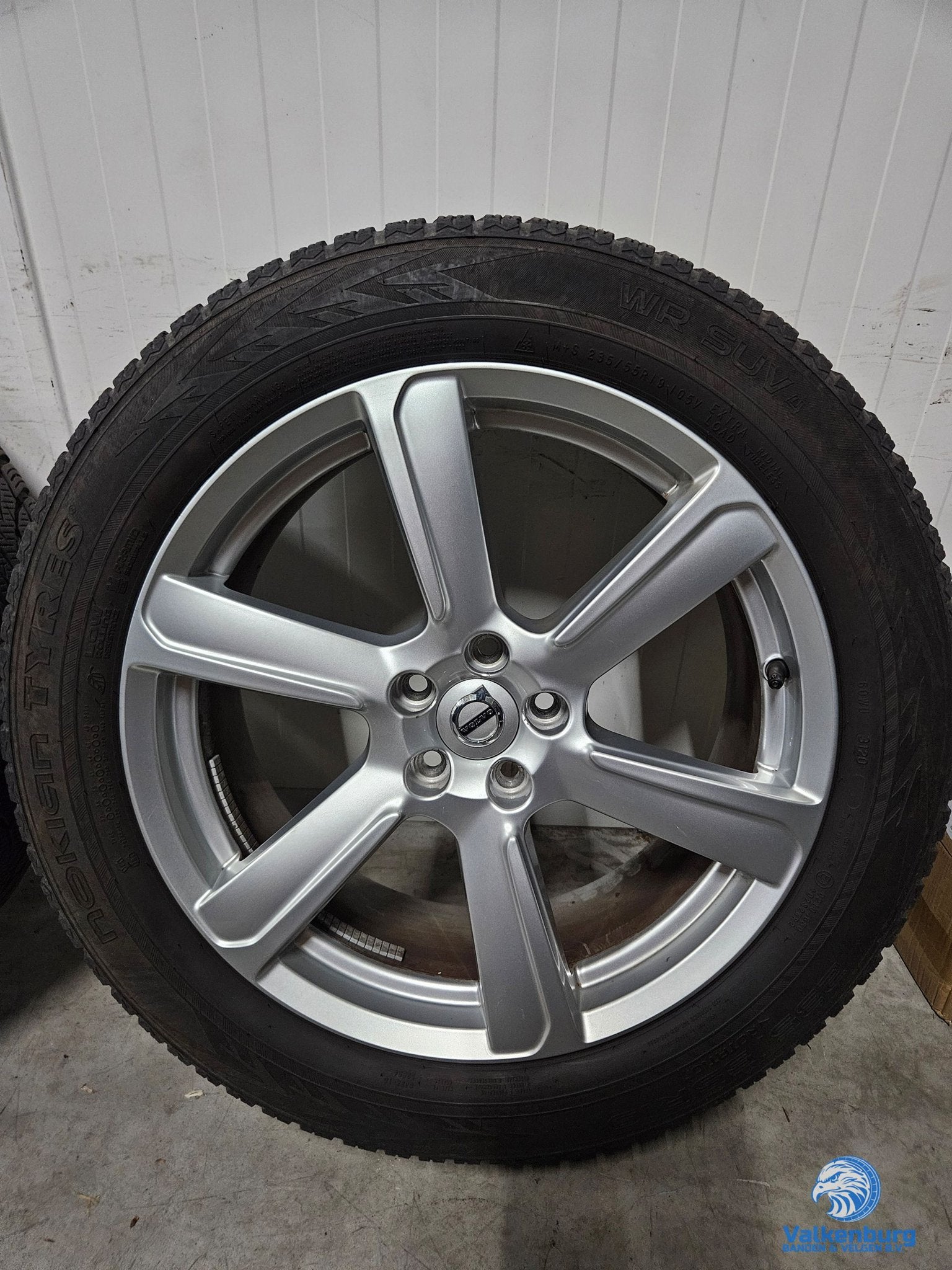 6-7mm! Originele Volvo XC90 XC60 XC40 Turbine Silver 19 inch, 19 inch, Gebruikt, -, -