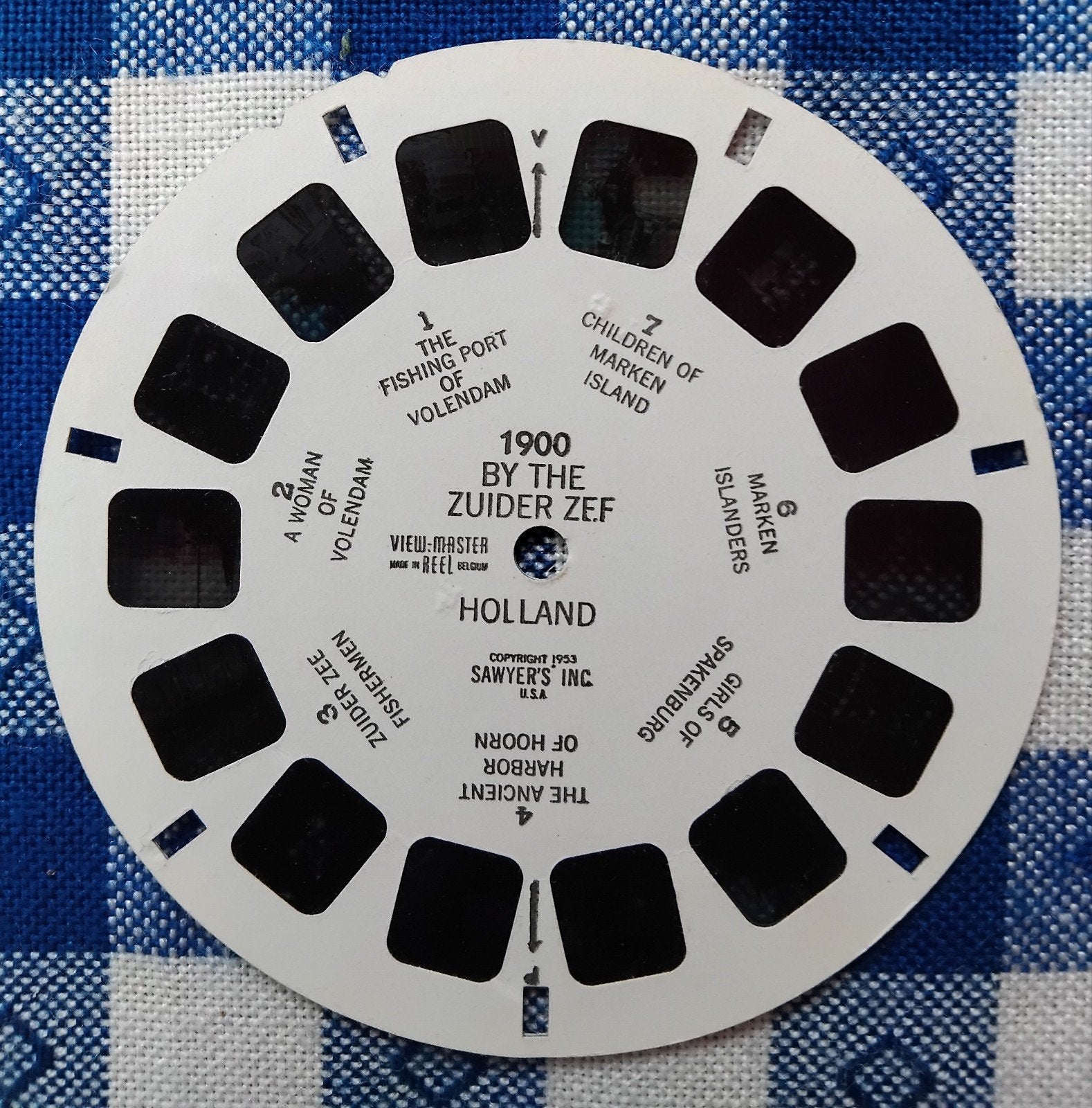 View-Master schijfje Holland 1900 Zuiderzee - 1953 -, Ophalen of Verzenden, Gebruikt