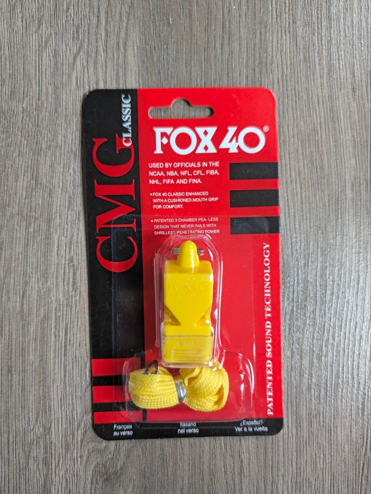Fox 40 Scheidsrechterfluit geel, Ophalen of Verzenden, Nieuw