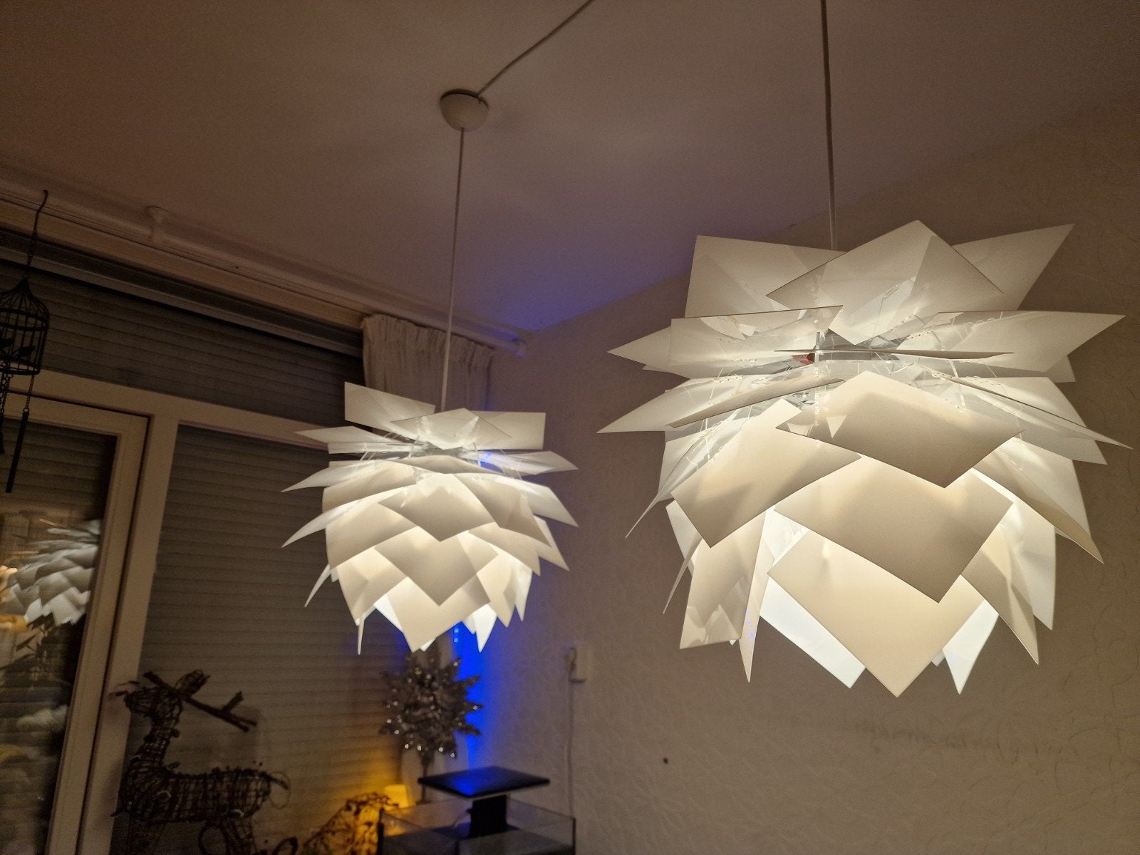 2x Design Lampen 'Pineapple' Model - Wit, Huis en Inrichting, Ophalen of Verzenden