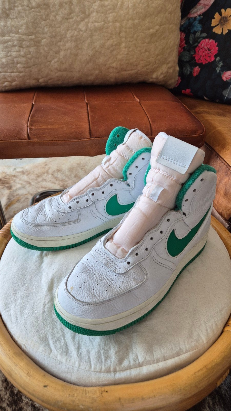Nike leren sneakers wit groen mt 40,5 mooie staat, Kleding | Heren, Schoenen, Wit, Nike, Ophalen of Verzenden, Sneakers of Gympen