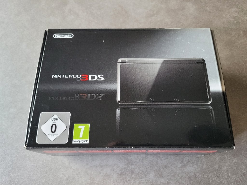 Nintendo 3DS - Cosmos Black (Alleen de doos), Ophalen of Verzenden, Zo goed als nieuw, Zwart, 3DS