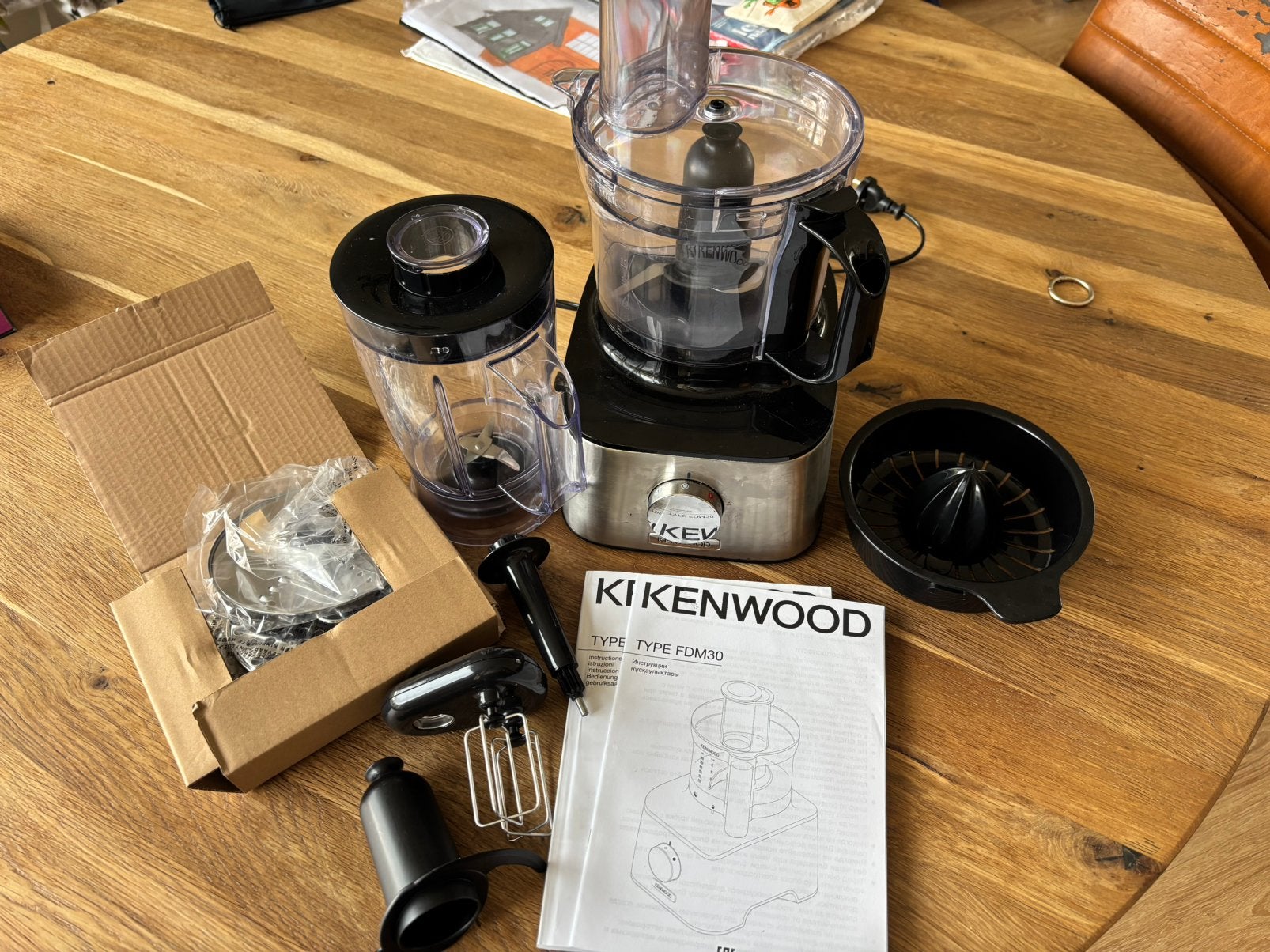 Kenwood Multipro Compact FDM30 keukenmachine/foodprocessor, 1 tot 2 liter, 3 snelheden of meer, Ophalen of Verzenden, Zo goed als nieuw