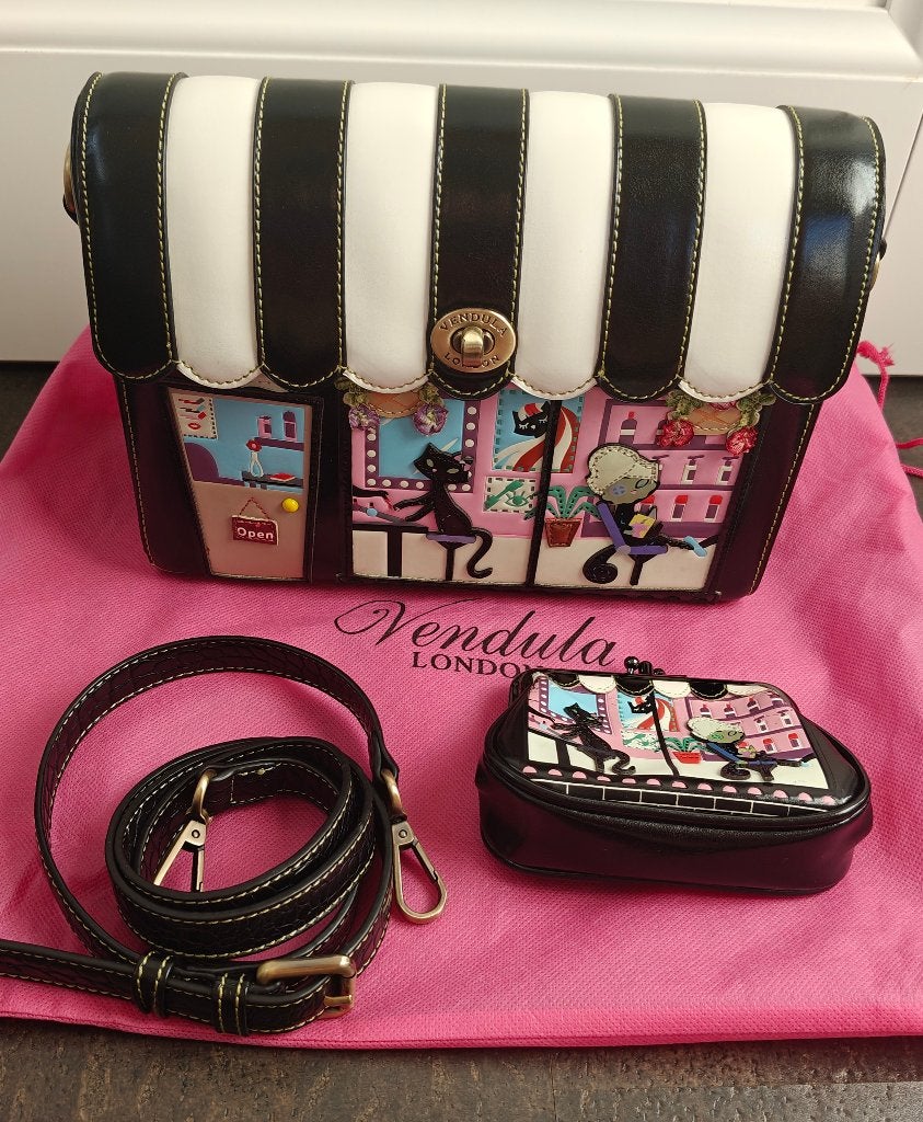 Vendula London Box Bag Beauty shop handtas, Ophalen of Verzenden, Zo goed als nieuw, Zwart, Handtas