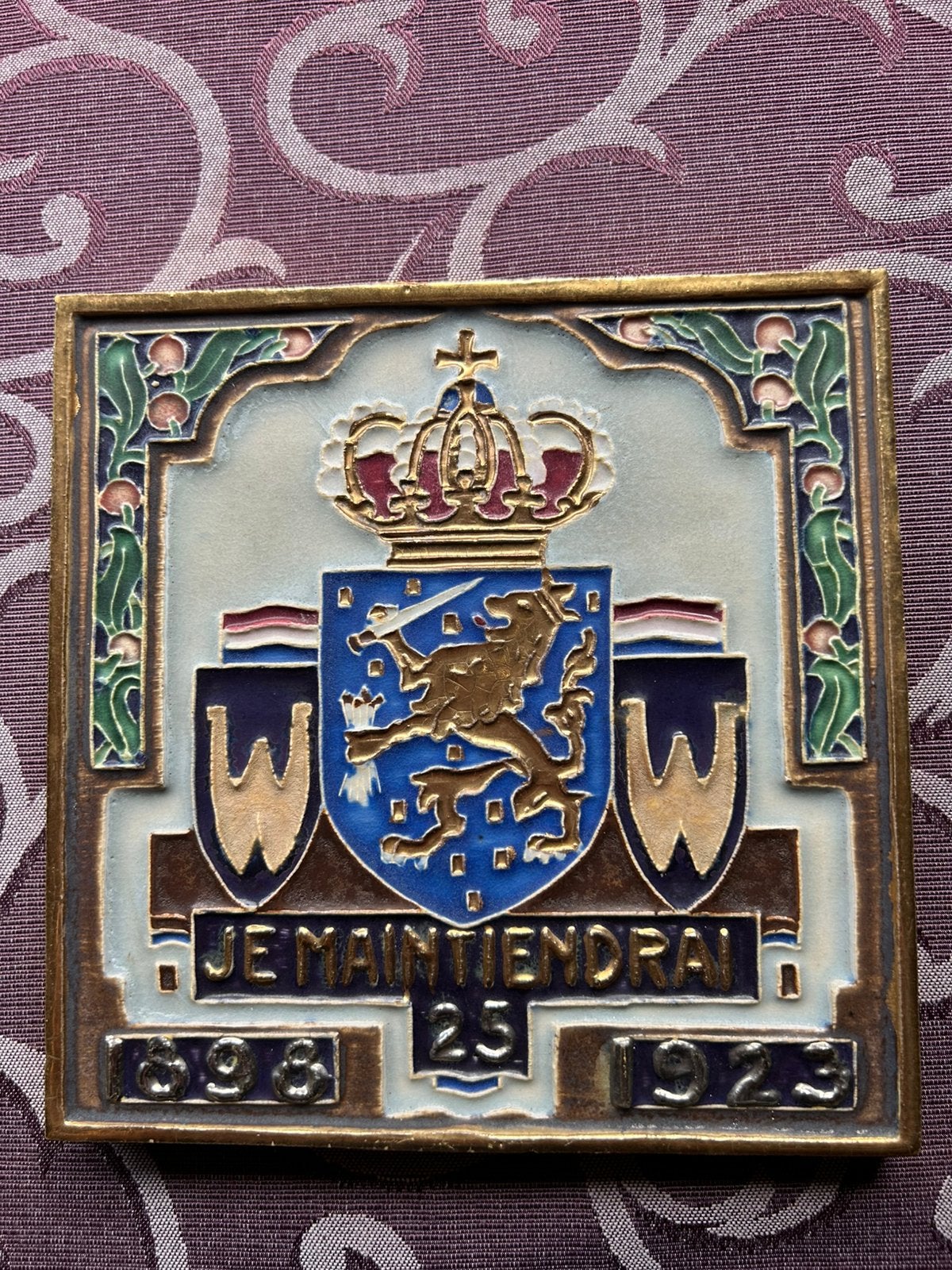 WESTRAVEN TEGEL tgv 25 j reg Jub Wilhelmina, Ophalen of Verzenden, Overige typen
