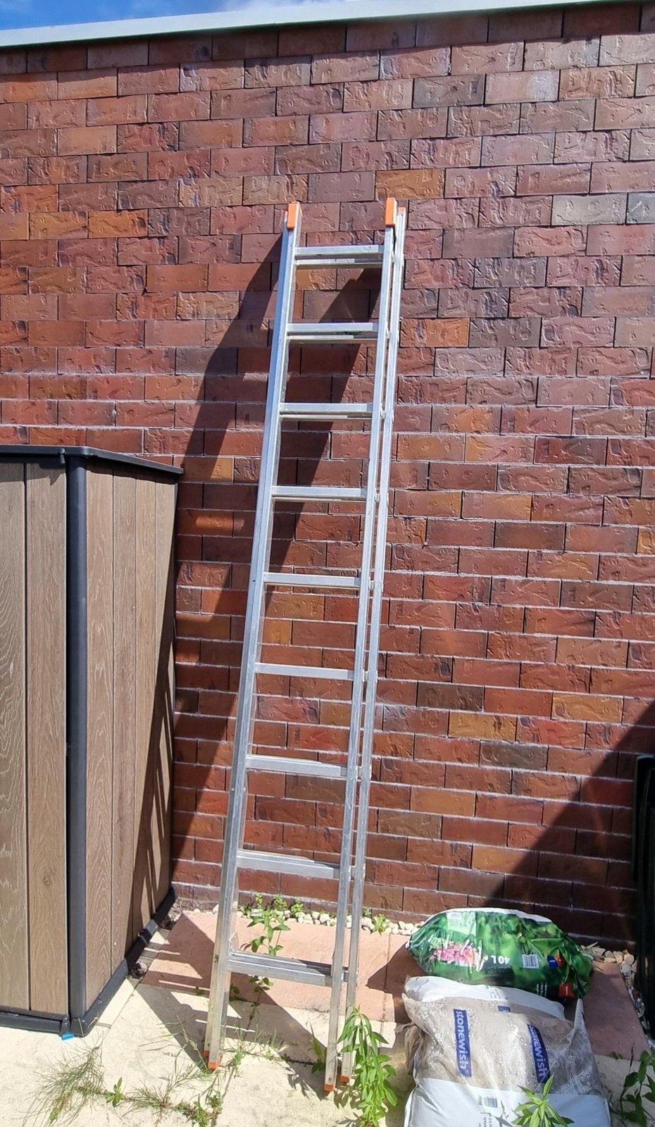 Uitschuifbare ladder Krause, Ophalen, Zo goed als nieuw, Ladder, Opvouwbaar of Inschuifbaar