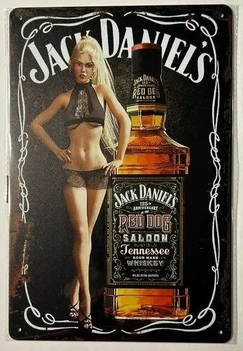 Jack Daniel's Red Dog Saloon metalen bordje (40x30cm)