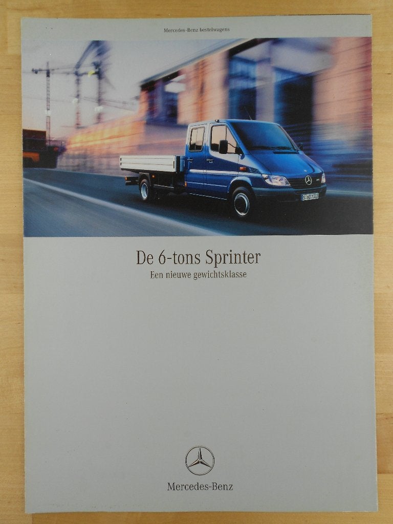 Mercedes Sprinter 616 CDI Brochure 2000 – Chassis Cabine, Zo goed als nieuw, Mercedes-Benz, Mercedes, Ophalen of Verzenden