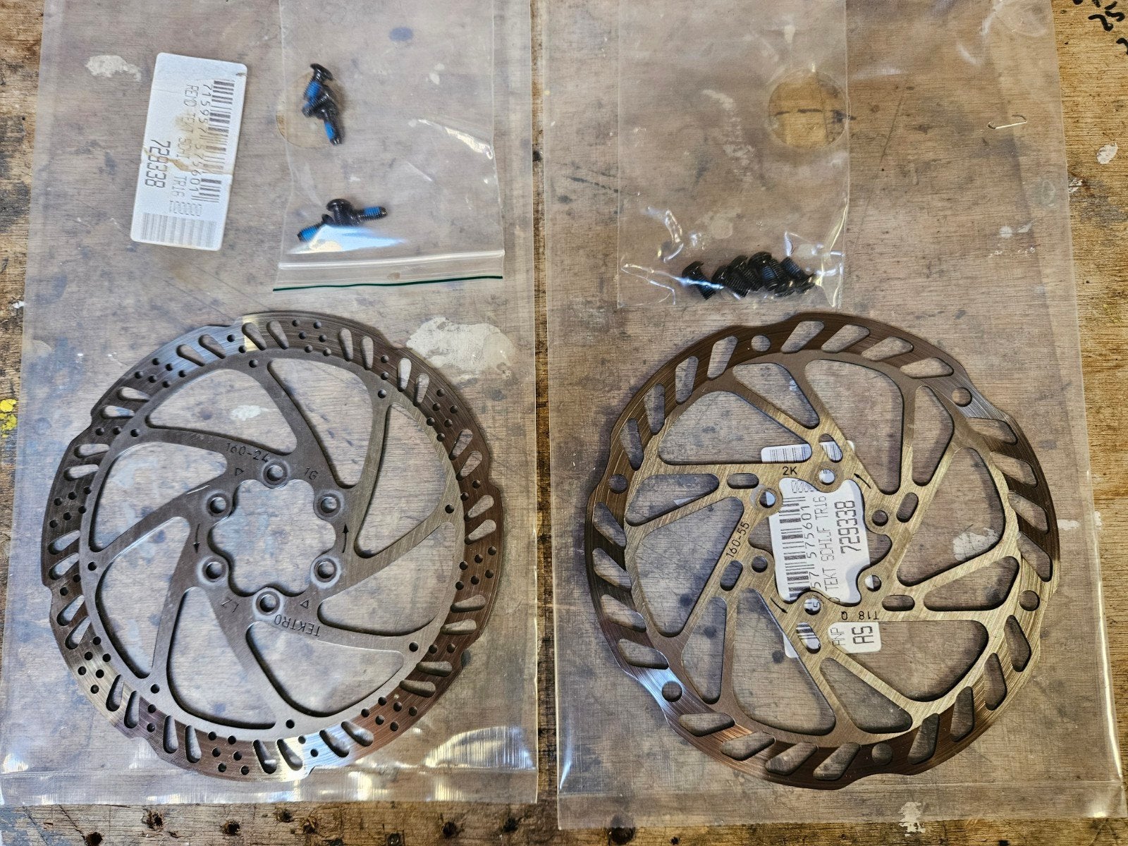 Remschijven Tektro Giant 160mm, Tektro, Remmen, Ophalen of Verzenden, Zo goed als nieuw