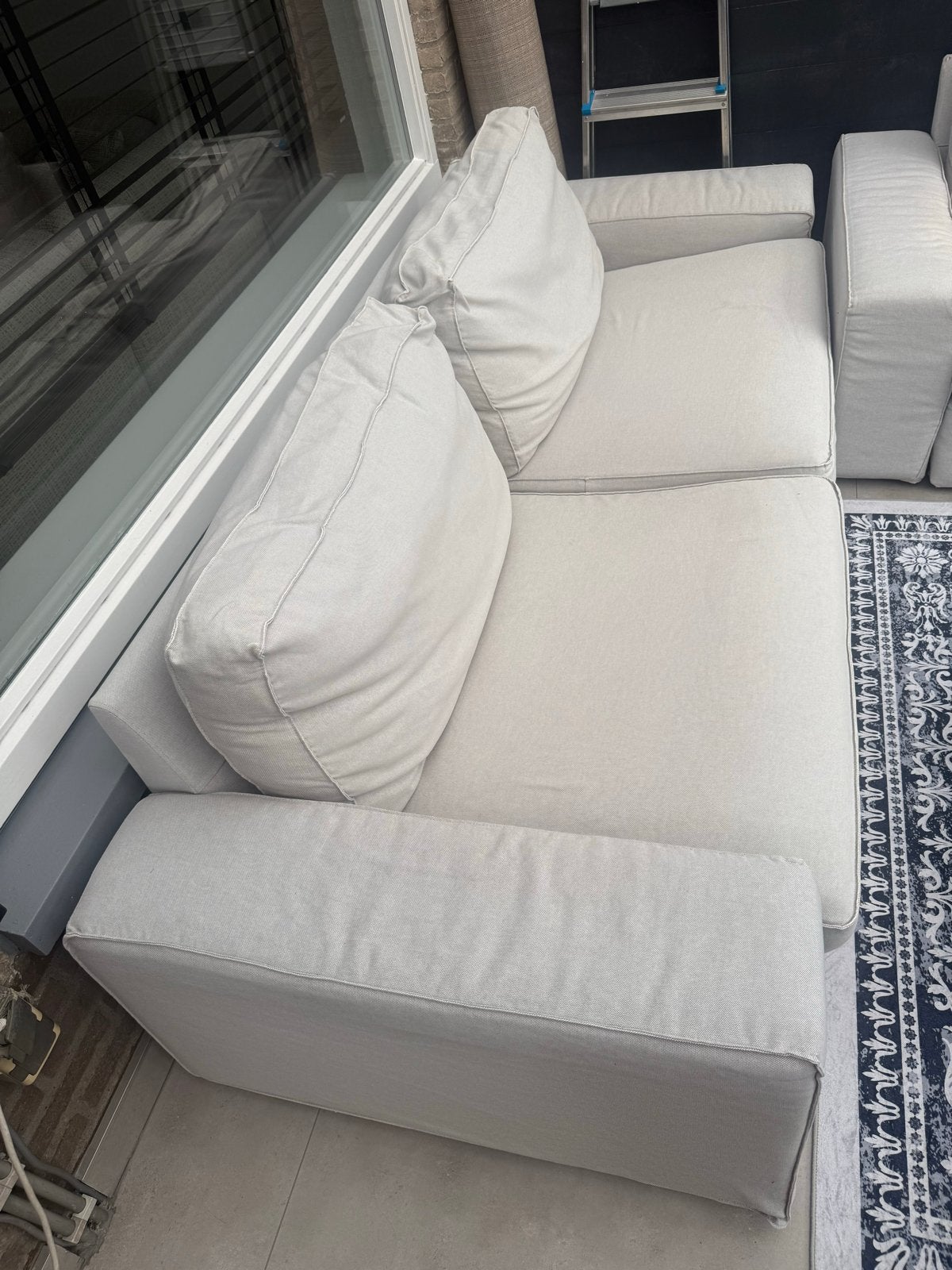 2 zitbanken, Gebruikt, 150 tot 200 cm, Tweepersoons, 75 tot 100 cm
