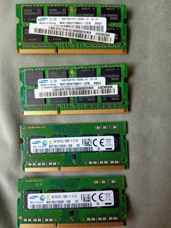 RAM geheugen: 2x 4GB DDR3 en 1x 1GB DDR3, Server, 8 GB, DDR3, Ophalen of Verzenden