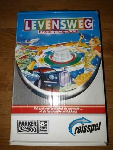 Levensweg Werelddroom-editie Reisspel Parker, Parker, Gebruikt, Ophalen of Verzenden, Een of twee spelers