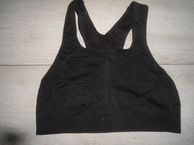 Hema; Sport BH / Top; maat L, Hema, Verzenden, Zwart, BH