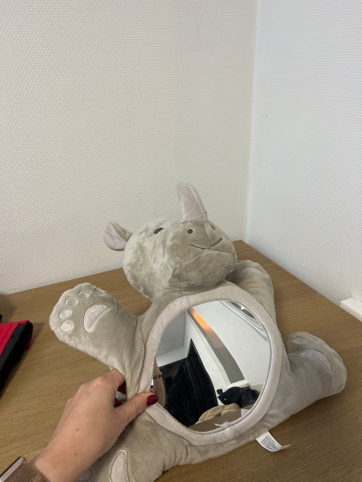 Autospiegel neushoorn voor baby en kind, Kinderen en Baby's, Ophalen of Verzenden, Zo goed als nieuw, Overige typen