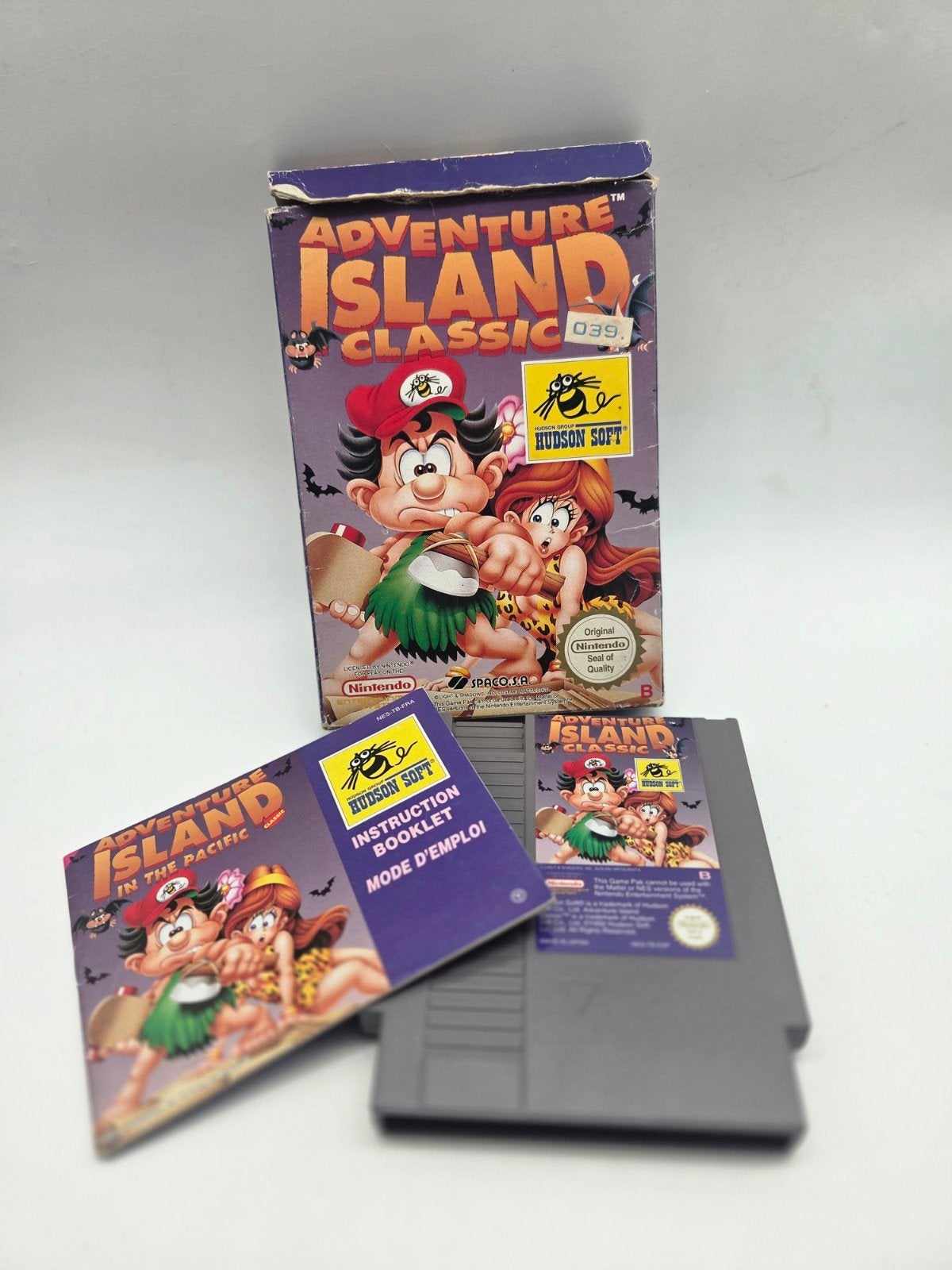 Adventure Island Classic - Nintendo NES (Compleet), Spelcomputers en Games, Games | Nintendo NES, Gebruikt, 1 speler, Niet van toepassing