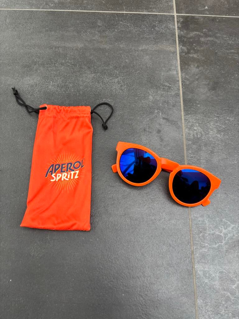 Aperol Spritz Zonnebril met Zakje - Oranje, Overige merken, Zonnebril, Oranje, Ophalen of Verzenden