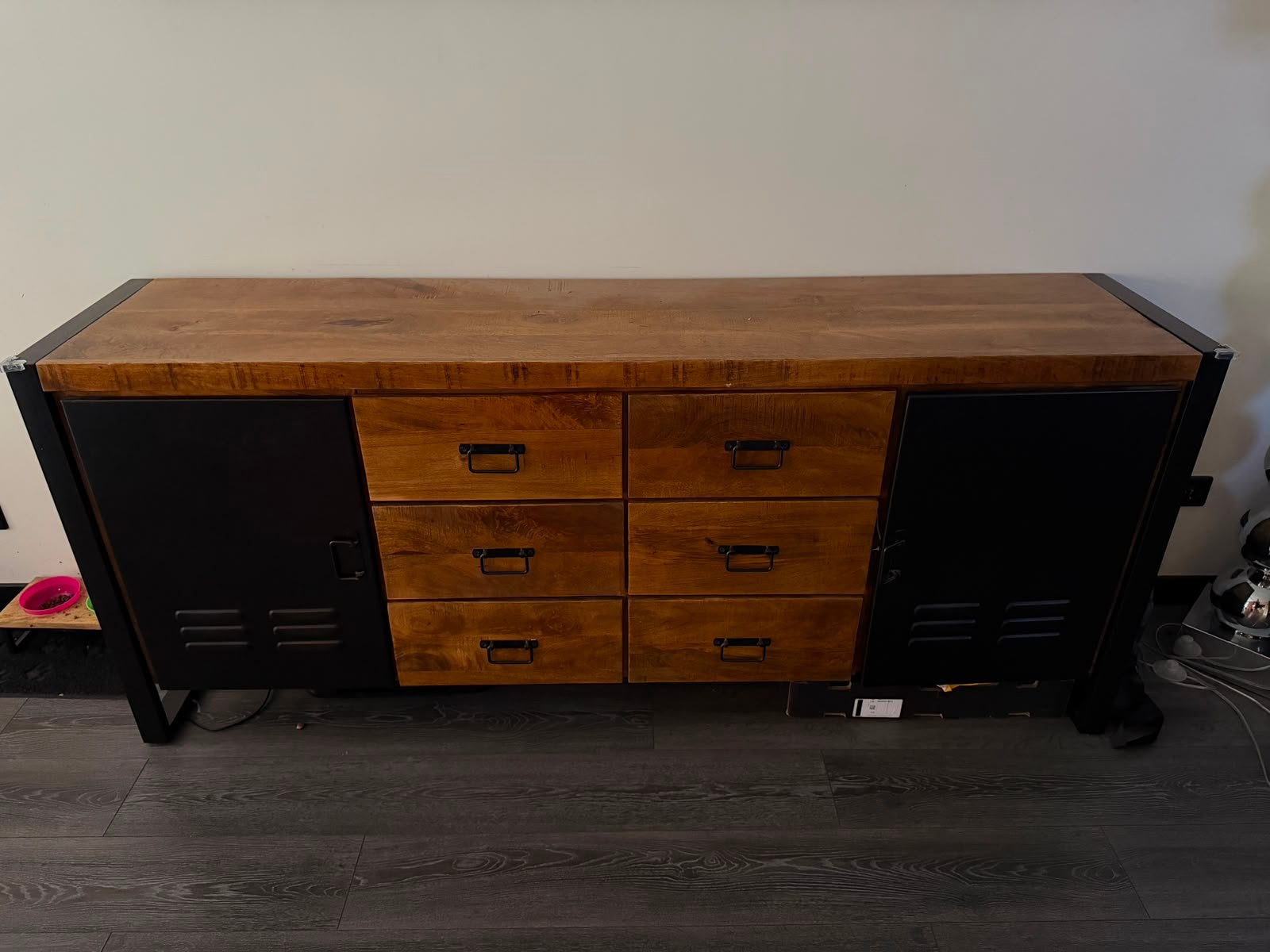Dressoir mangohout, Ophalen, Zo goed als nieuw, 25 tot 50 cm, 150 tot 200 cm