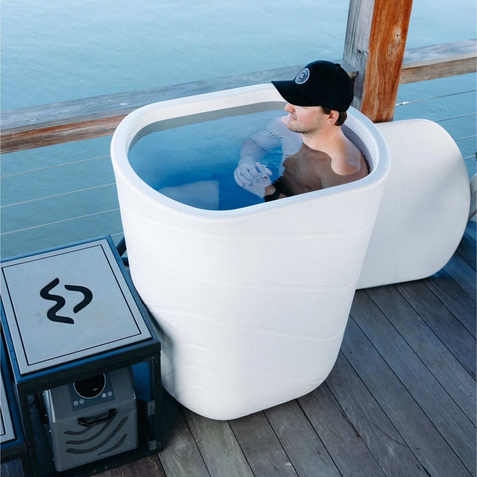 Cold Plunge Bad - Complete Set voor Koudwatertherapie, Sport en Fitness, Ophalen of Verzenden, Zo goed als nieuw