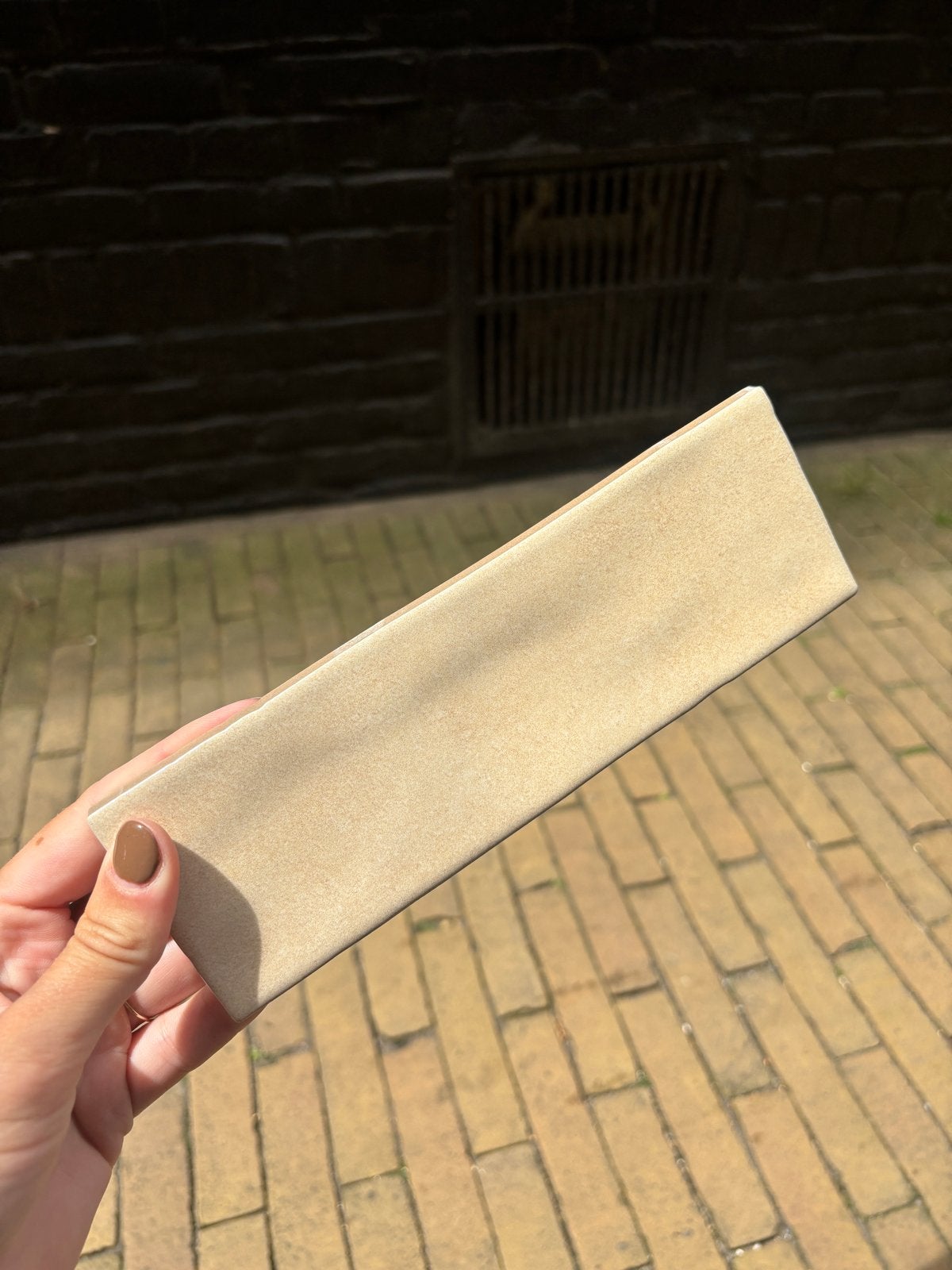Nolita Houtlook Beige Tegels 6,5x20cm, Ophalen, Nieuw, Minder dan 20 cm, 20 tot 40 cm