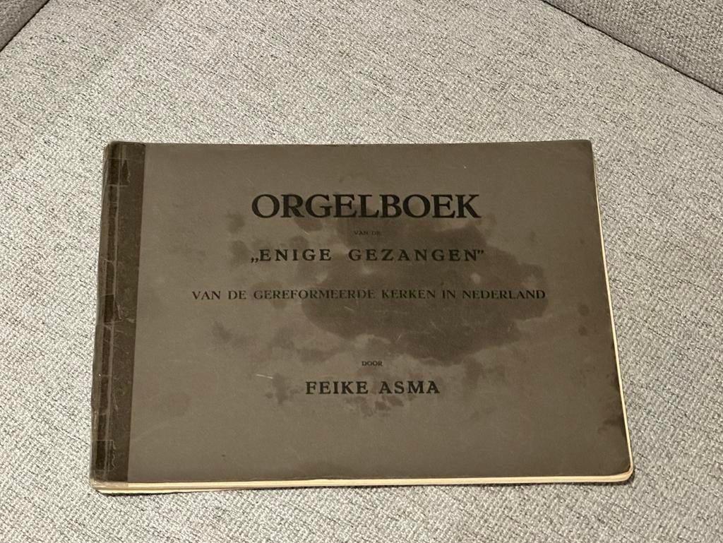 Feike Asma - koraalboek bij de Enige gezangen, Muziek en Instrumenten, Ophalen of Verzenden, Gebruikt, Klassiek