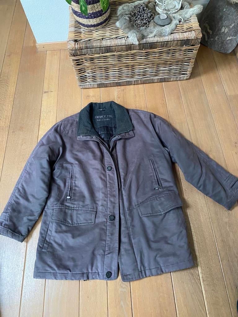 Winterjas francetta, Ophalen of Verzenden, Zo goed als nieuw, Maat 46/48 (XL) of groter, Zwart